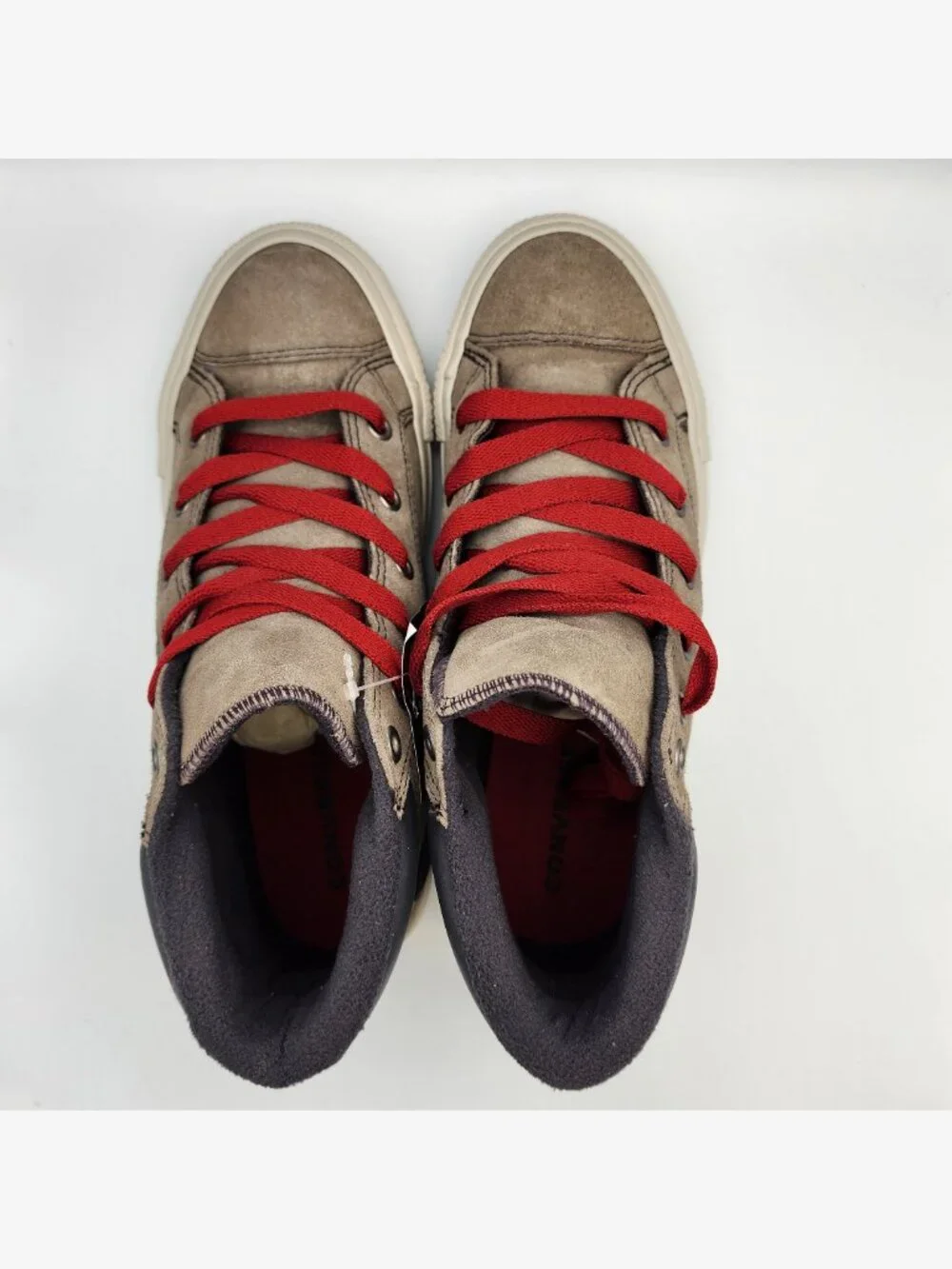 Taupe/Red Converse High Street Sneakers | Boys 5/Women's 6.5